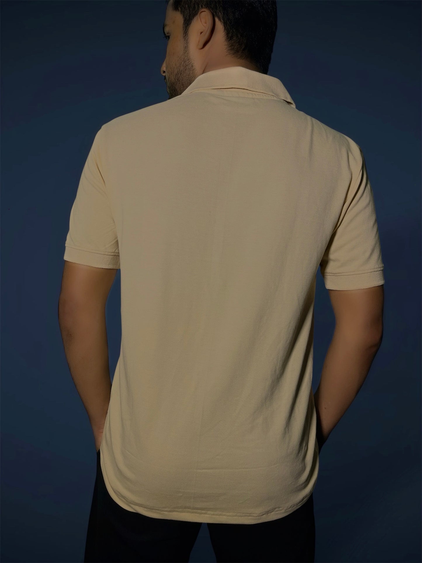 Classic Polo T-Shirt – 220 GSM Premium Cotton in Sand Beige colour